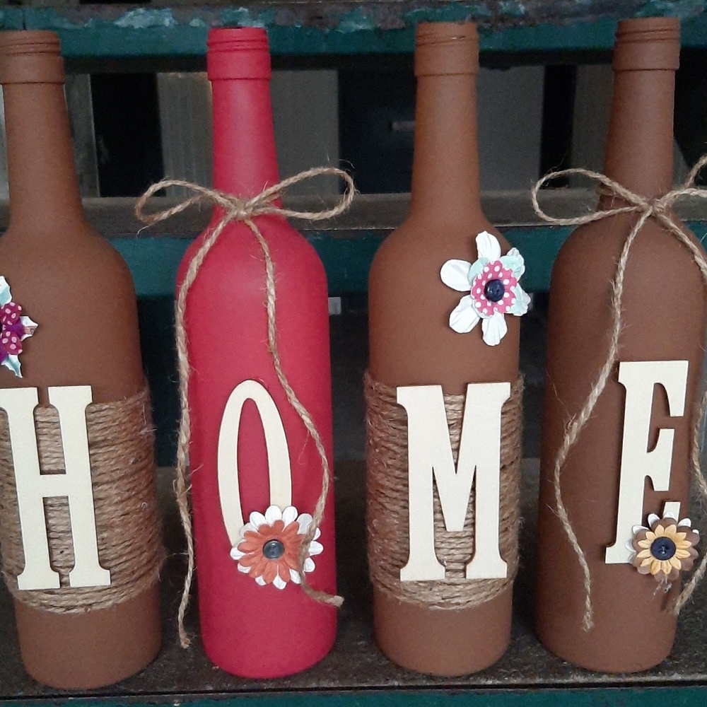 Home decorative  wine bottle set